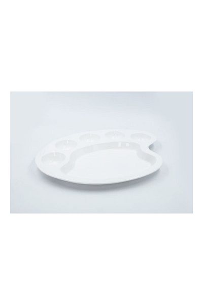 Dania Large Service Plate White 41x37cm