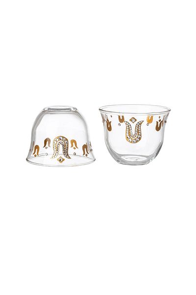 Dania A set of 12 Turkish-made Arabic coffee cups with elegant and unique designs