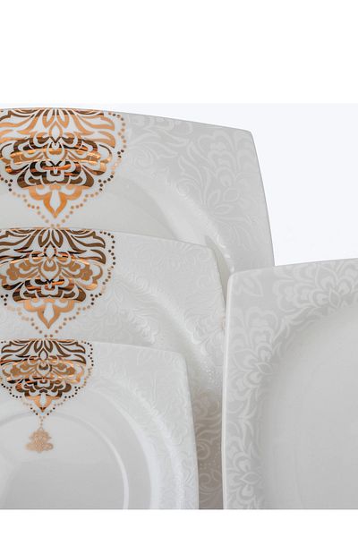 Dania Dinner set 77 pieces of luxurious porcelain, number 6 people