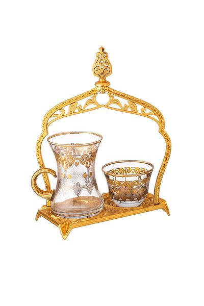 Dania Golden Stand Tea And Coffee Hospitality Set