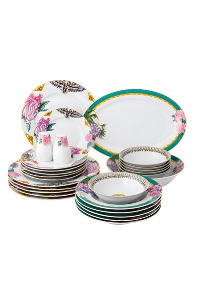 Dania Porcelain dining set, 28 pieces, floral print, suitable for 6 people