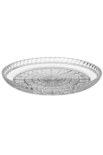 Delisoga A multi-use glass serving dish for sweets, fruits and nuts, size 35 cm