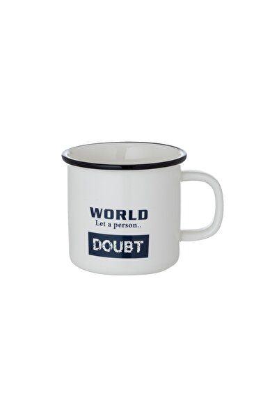 Dania كوب بورسلين، أبيض وأسود