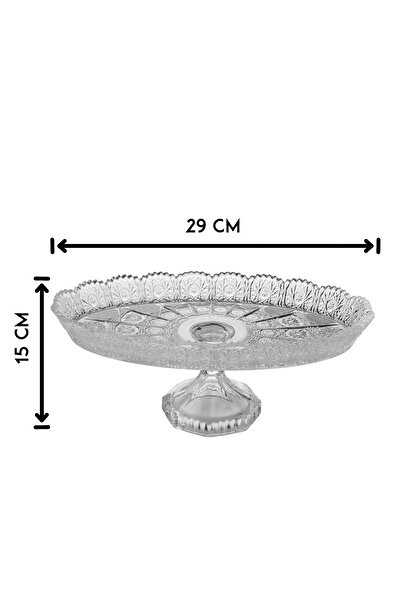 Elegant A serving dish with a glass base for sweets and fruits, multi-use