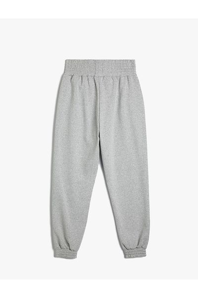 Koton Jogger Sweatpants High Waist Printed with Pocket Detail