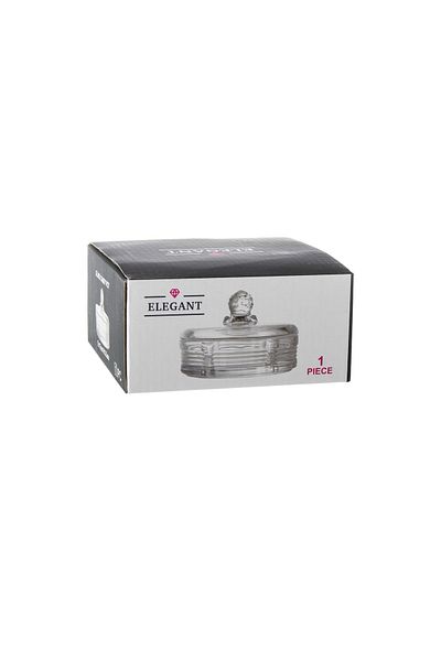 Elegant صندوق من الحلويات والمكسرات مصنوع من الزجاج الشفاف