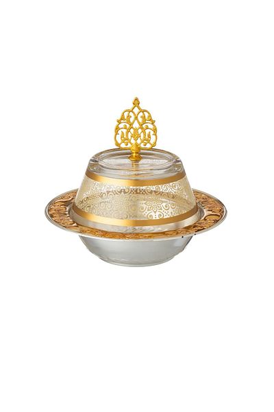 Byblos Tamreya With Date Cover And Sweets Made Of Glass And Turkish Manufacture