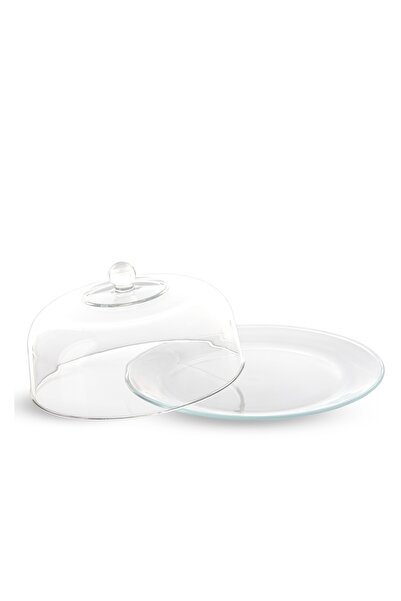Libby Glass Cake Plate With Glass Lid