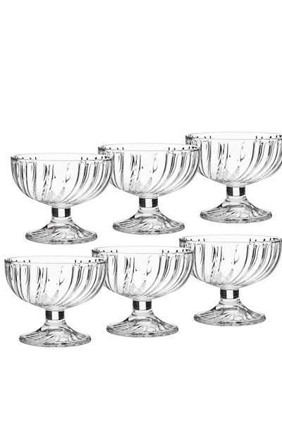 Dania 6-Piece Ice Cream Serving Bowl Set Clear