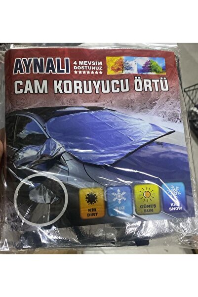EFGARAGE Buzlanma Önleyici Araba Cam Üstü Kar Örtüsü Su Geçirmez Ön Cam Koruma