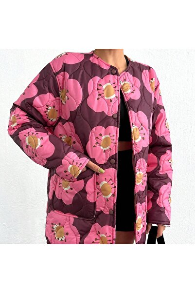 SERBA BASKILI GENİŞ KALIP KAPİTONE MONT