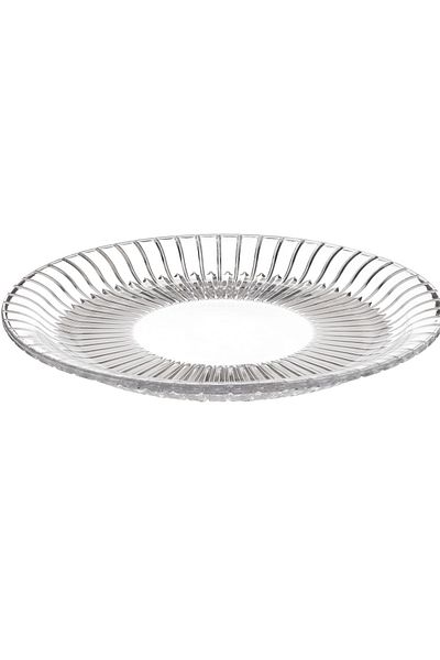 Dania Crystal glass serving dish for sweets and multiuse 32 cm
