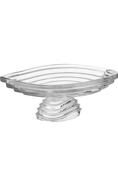 KAIDA Turkish crystal serving dish with base for sweets and fruits, multi-use