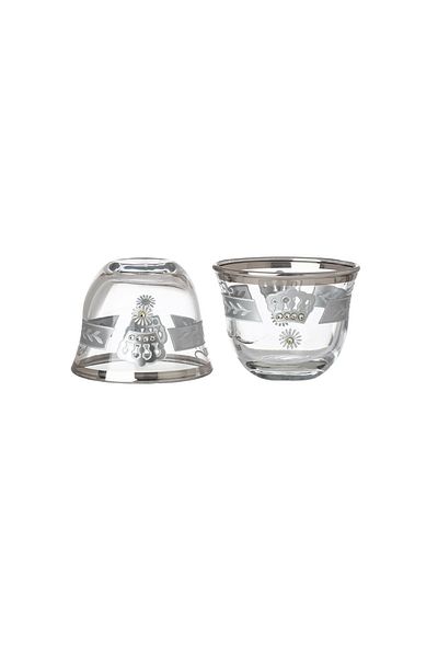 Dania A set of 12 Turkish-made Arabic coffee cups with elegant and unique designs