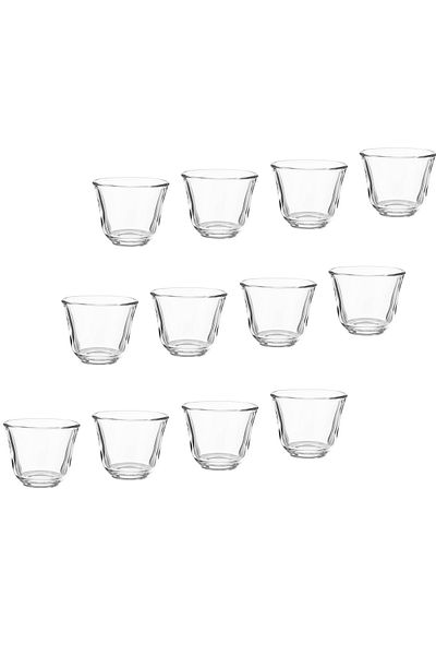 Luminarc Set of 12 Saudi coffee cups transparent glass