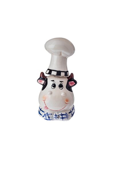 Dania مجموعة علب الملح والفلفل الخزفية على شكل بقرة