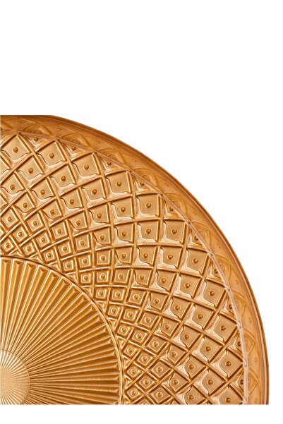 Byblos Glass Serving Dish For Sweets Chocolate And Fruits Multi-Use Size 35 Cm Depth 5 Cm