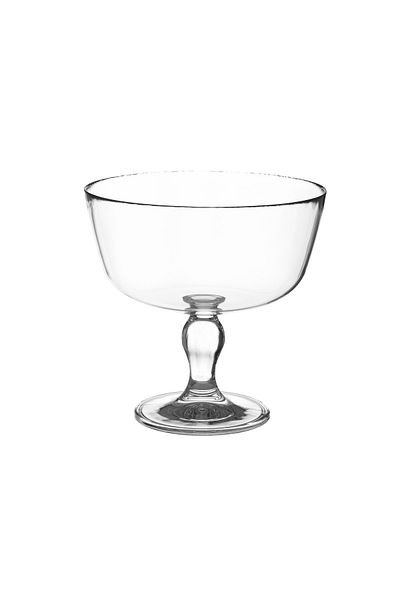 Generic A Glass Serving Dish With A Base For Sweets, Fruits And Nuts, Multi-Use, Size 22*11*22 Cm