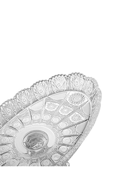 Elegant A serving dish with a glass base for sweets and fruits, multi-use