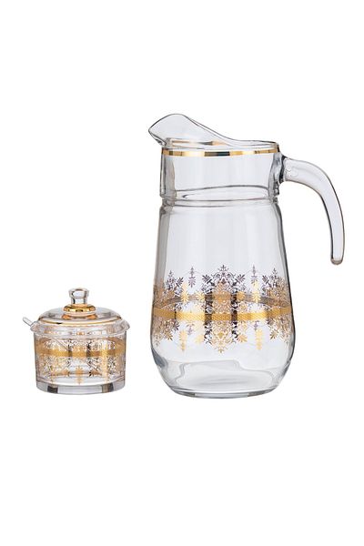 Byblos 76 Pieces Luxurious Turkish Crystal Set Golden
