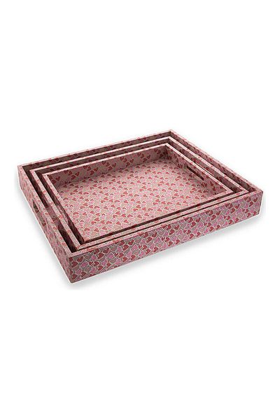Dania 3-Piece Tray Set Multicolour 48x39x20cm