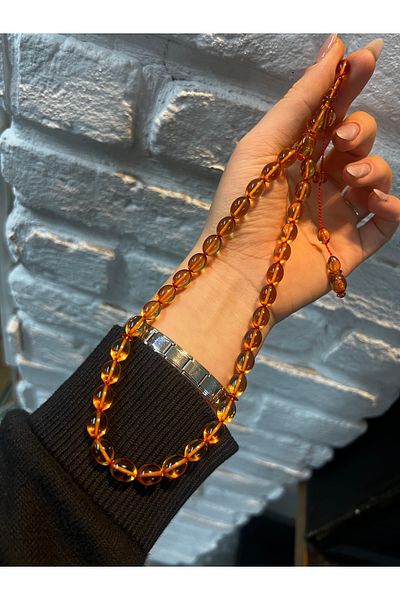ARURTAKI Men's Gift 33 System Fire Amber Prayer Beads