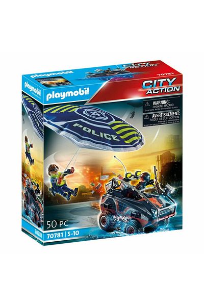 Playmobil - Police Parachute And Hot With ATV