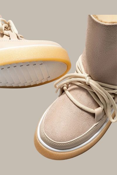 Flow Misseale Beige Women's Casual Boots