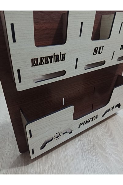 Şirin Lazer Cutie poștală pentru apartament, din lemn MDF
