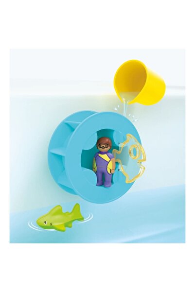 Playmobil Junior Aqua - Roata de apa cu pui de rechin