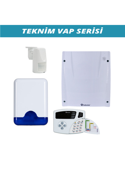 TEKNİM SET VAP-404PT PSTN Lİ ALARM SETİ (AKÜ HARİÇ)