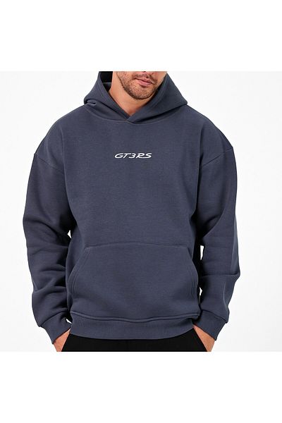 Uniquetex Унисекс голям суичър с качулка - Car Printed Prsch