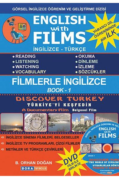Bora Yayıncılık English with Films Book 1 (with DVD)