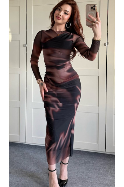 Linda Fashion TM Linda Fashion Tül Elbise