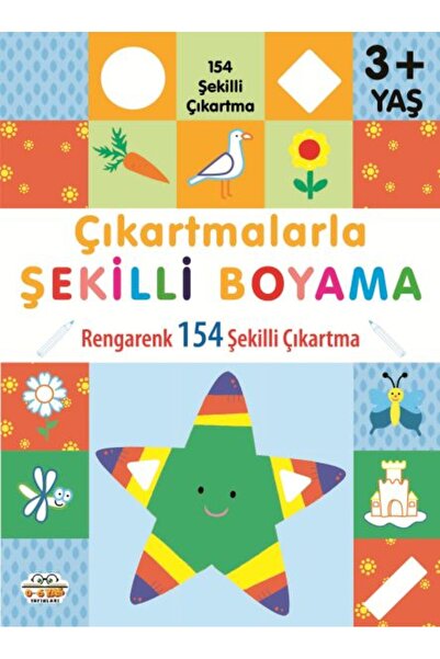 Timaş Çocuk Çıkartmalarla Şekilli Boyama 3 Yaş Üstü