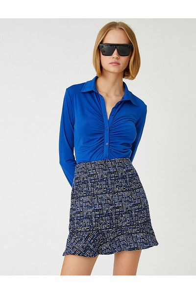 Koton Long Sleeve Shirt with Drape Detail
