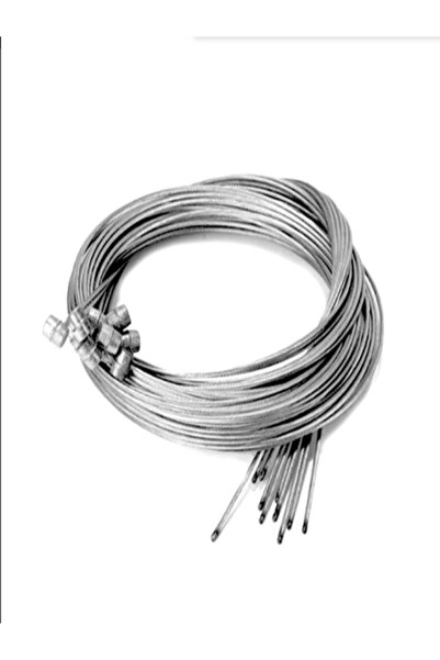 Cin Bisiklet Fren Teli Seti - 250cm & 180cm Silindir Baş - Toplam 20 Adet (10x250cm + 10x180cm)