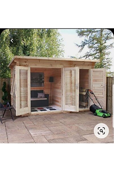 BERZZ BUĞLEM AHŞAP BAHÇE DEPOLAMA DOLABI DEPO ARDİYE ALET DOLABI BAHÇE ODASI ÇOK AMAÇLI
