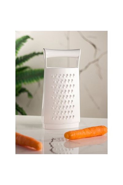 Depa Findit Acrylic White Non-Cutting Grater with Chamber