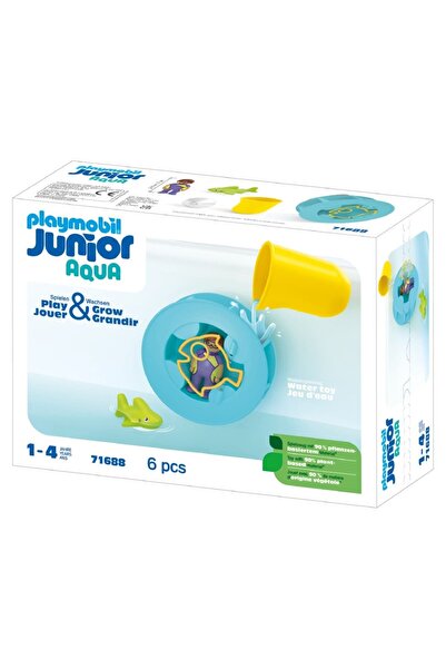 Playmobil Junior Aqua - Roata de apa cu pui de rechin