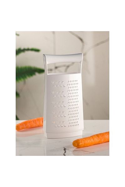 Depa Findit Acrylic White Non-Cutting Grater with Chamber