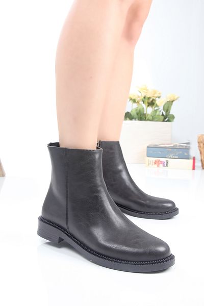 EYLÜLDEN MODA SHOES Eylülden Moda Shoes Γυναικείες κοντές μαύρες μπότες