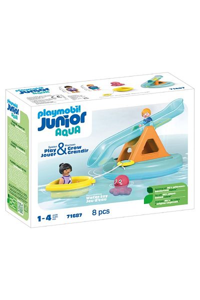 Playmobil Junior Aqua - Balansoar de apa si barcuta