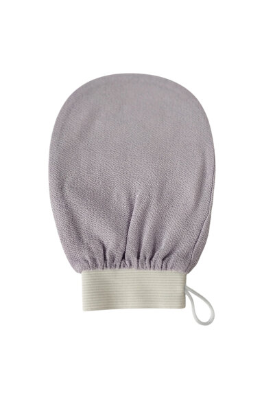 Piraye Shop قفاز تقشير للاستحمام للبشرة الحساسة، حمام سبا، فراشة، أرجواني