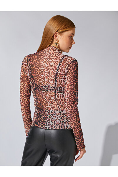 Koton Transparentní tričko s dlouhým rukávem