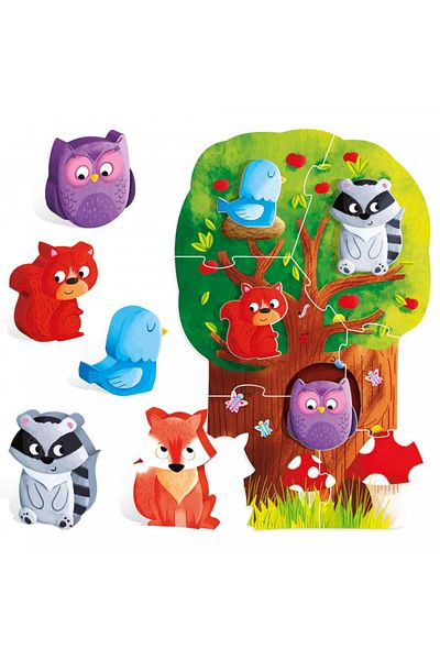 Headu Montessori - Primul Meu Puzzle - Padurea
