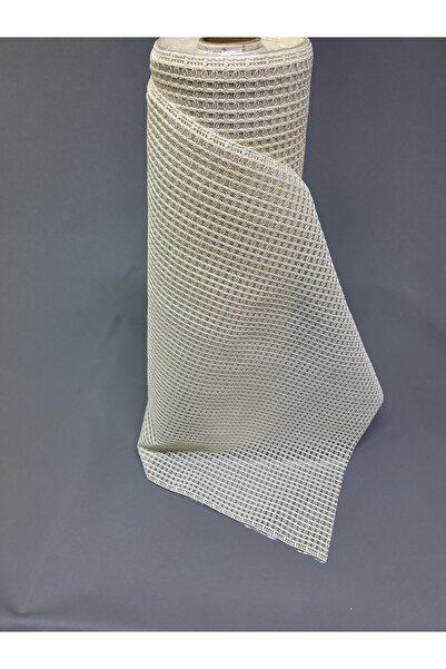 Başak Ev Tekstili Cream Color Pvc Cube Lace Runner - Shelf and Cabinet Cover