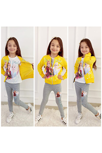 KAMİKAM Set trening pentru fete triplu foarte frumos și de înaltă calitate