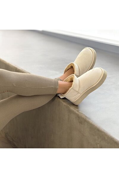 runa shoes κοντές μπότες από σουέτ με γούνα εσωτερικά