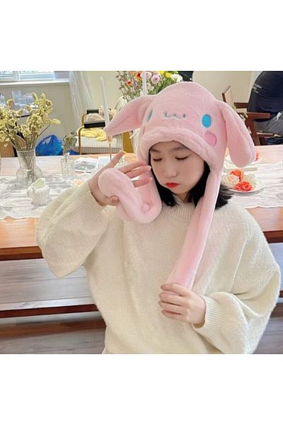 FuryaTedarik Cute Light up Hat Beanie Winter Moving Plush Ears Kids Hats